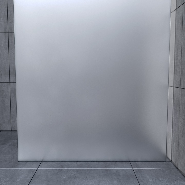 Actual product image SONNI Shower enclosure single door, frameless, walk-in, NANO treated glass 90x195 cm (195 cm, 140 cm, 195 cm)