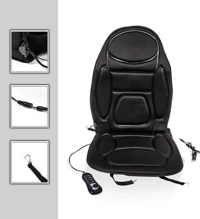 Produktbild Wiltec Massageauflage Auto Wärmefunktion 5 Motoren Massagematte Betrieb mit 12V (Gartenmaschinen Aufsatz)