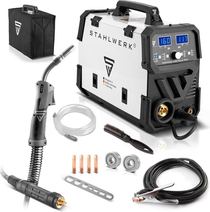 Produktbild Stahlwerk Schweissgerät MIG MAG 160 Puls Pro IGBT Kombigerät mit 160 Ampere