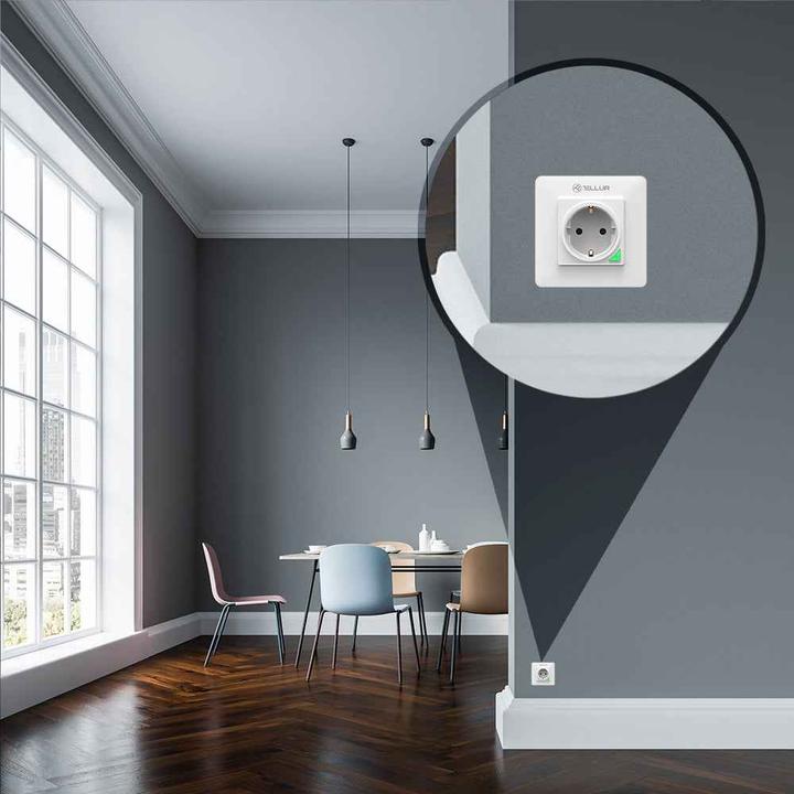 Produktbild Tellur Smart WiFi Wall Plug 3000w, 16A, white