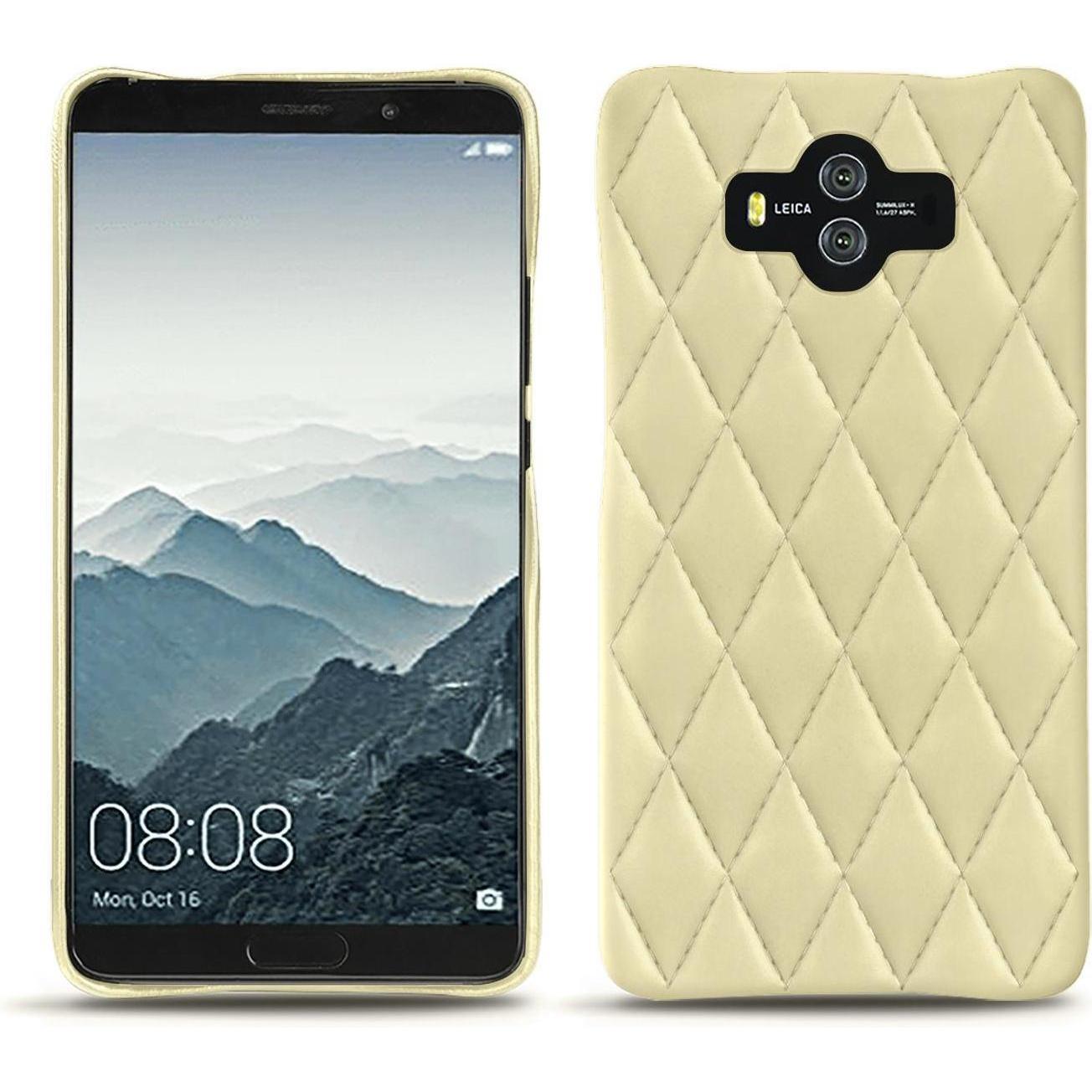 Noreve Lederschutzhülle (Huawei Mate 10), Smartphone Hülle, Beige