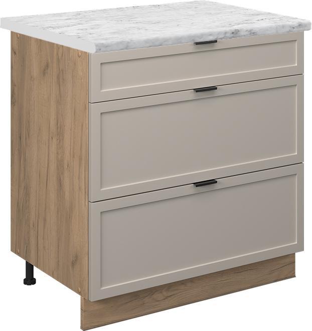 Goldkraft Eiche, Graubeige, GrauBeigeBeige, Greige, Marble-Weiss