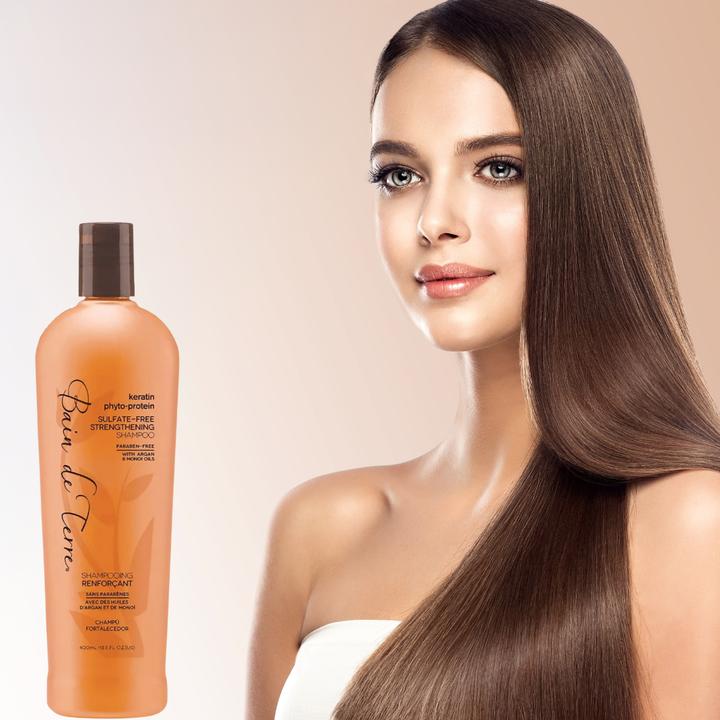 Produktbild Bain de Terre Keratin Sulfatfrei Stärkendes Shampoo (400 ml)