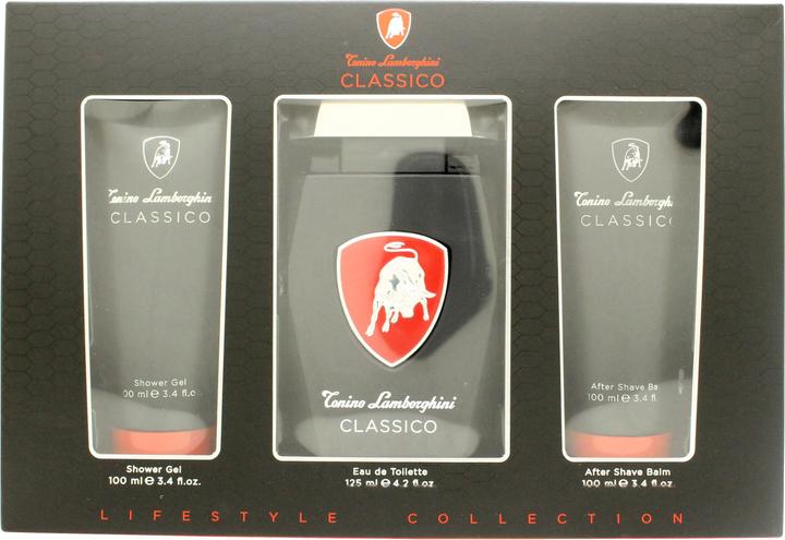 Tonino Lamborghini Set Classico Edt 125Ml +b 100Ml + 100Ml (Pompa spray dopobarba, 125 ml)