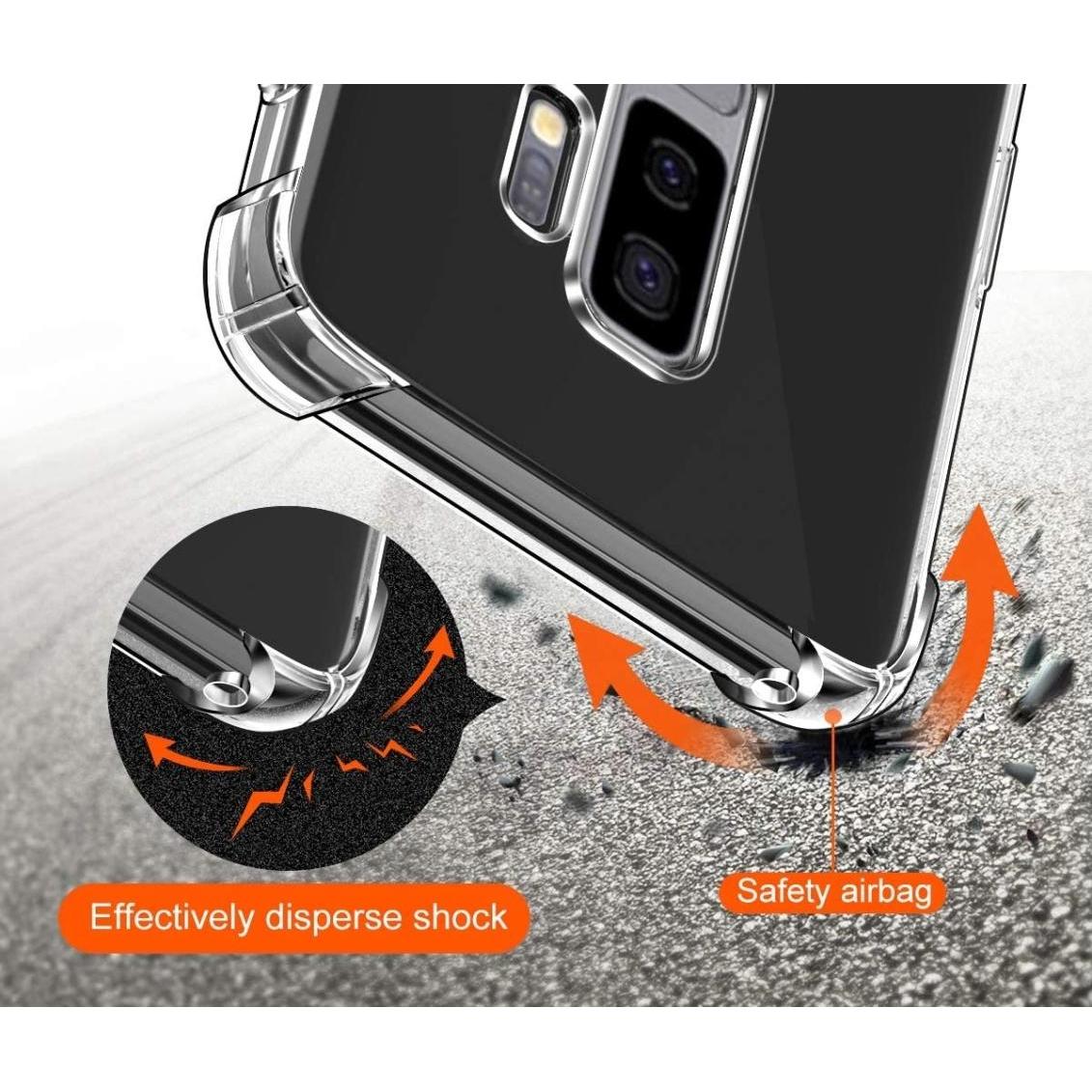 Thumbnail - Screenguard Samsung Galaxy S9+ Hülle Crystal Soft Airbag Bumper (Samsung Galaxy S9+), Smartphone Hülle, Transparent