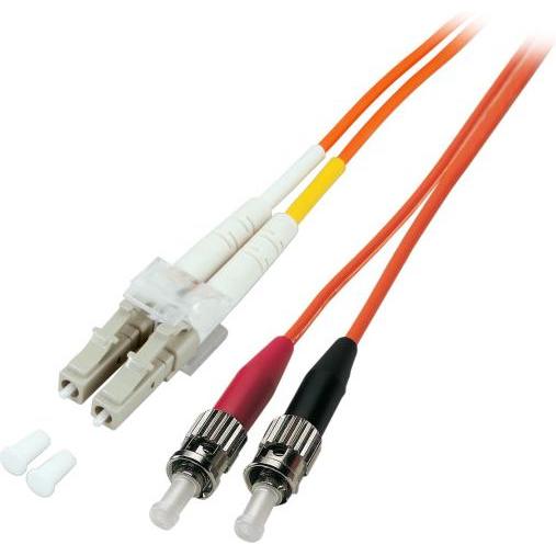 EFB Elektronik Duplex Jumper LC/ST 50/125µ,0,5Meter,ECOFIBER,OM2,LSZH (O0321.0,5) (0.50 m), Netzwerkkabel
