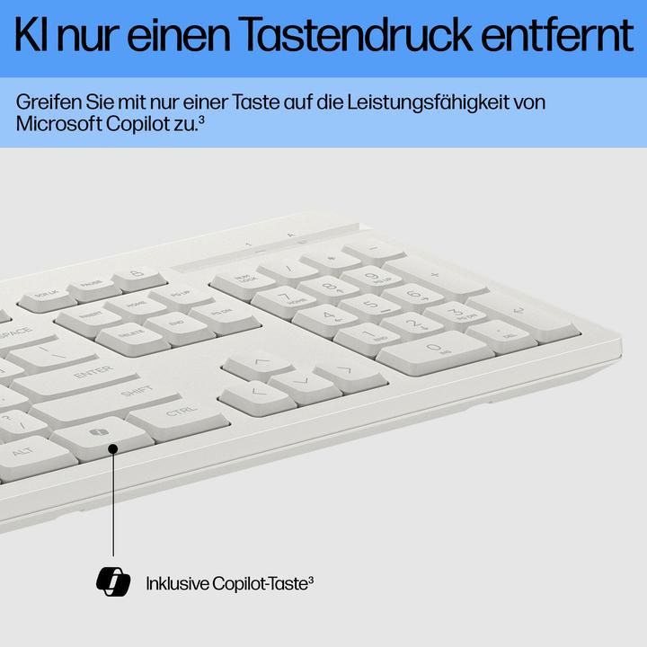 Actual product image HP 225 Wired Mouse and KB G2 CWH DE (DE, Cable)