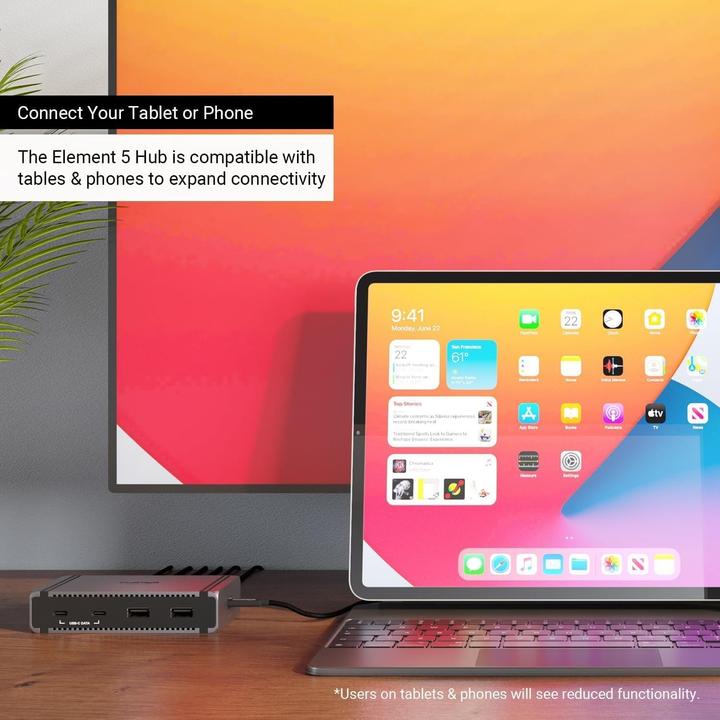 Actual product image CalDigit Element 5 Hub (Thunderbolt, 8 ports)