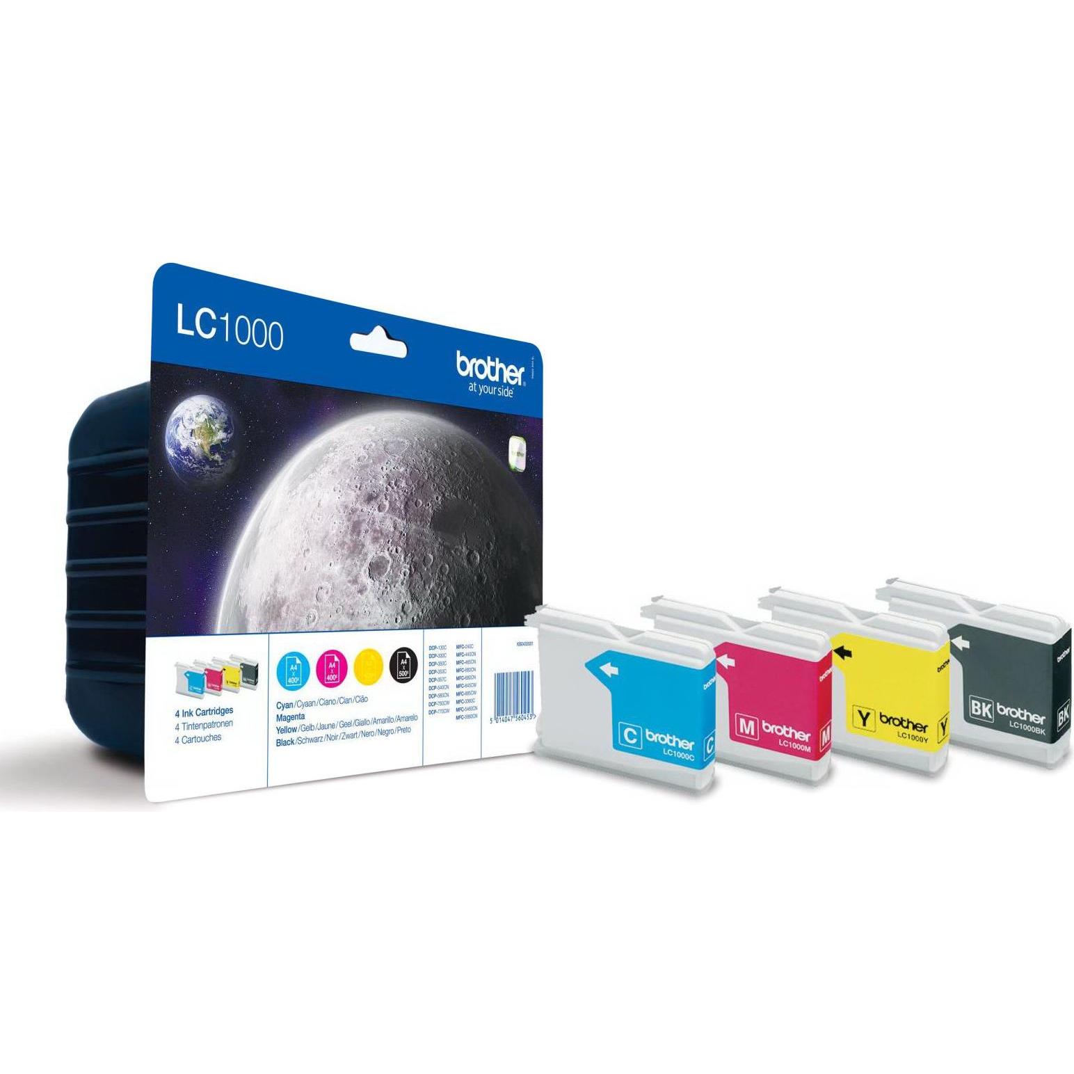 Brother, Druckerpatrone, LC1000VALBP Value Pack (M, BK, Y, C)