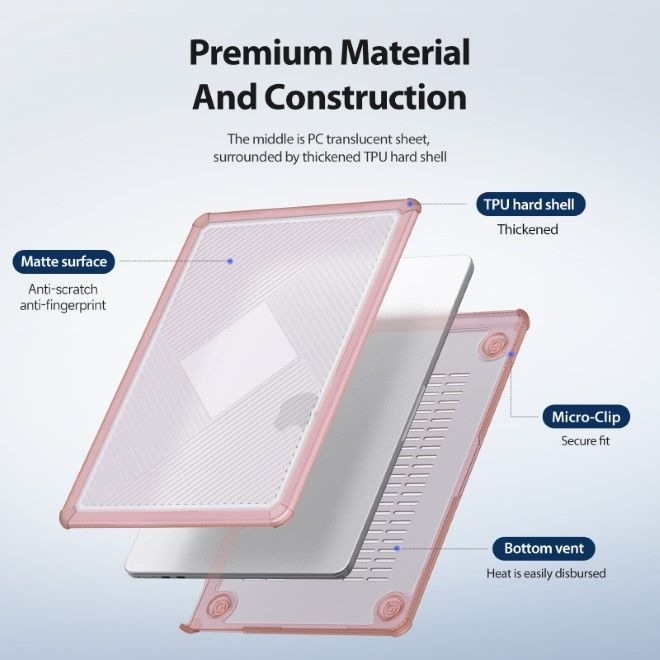 Actual product image Dux Ducis LCGH Protective Hard Case Series (15.30", Apple)