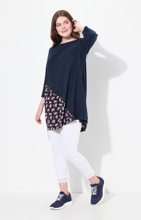 Produktbild Ulla Popken Shirt, A-Linie, U-Boot-Ausschnitt, 3/4-Arm (46, 48)
