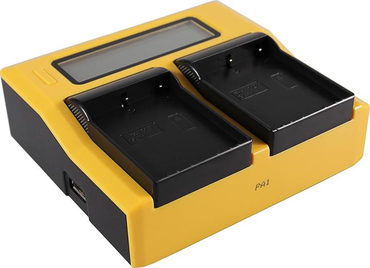 Produktbild Patona Dual LCD USB Ladegerät f. Olympus BLH-1 OM-D EM-1 Mark 2 EM-1 Mark II (Kamera Akku Ladegerät)
