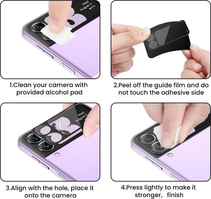 Immagine prodotto Screenguard Protezione per fotocamera Samsung Galaxy Z Flip4 Vetro protettivo per fotocamera (1 pz., Samsung Galaxy Z Flip4)