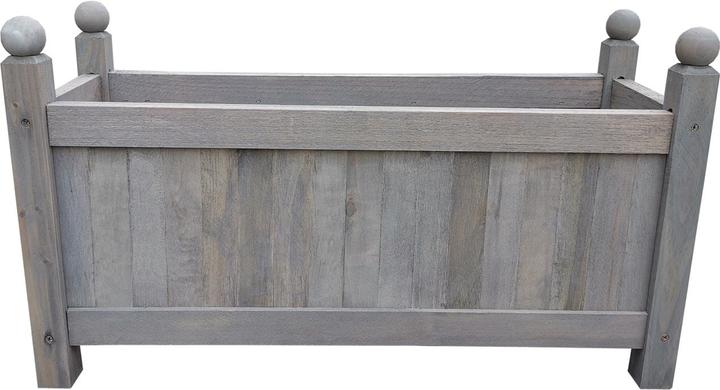 Produktbild HTI-Living Holz-Pflanzkasten in Grau Blumenkübel für Garten, Terrasse und Balkon (20 x 60 x 34 cm)