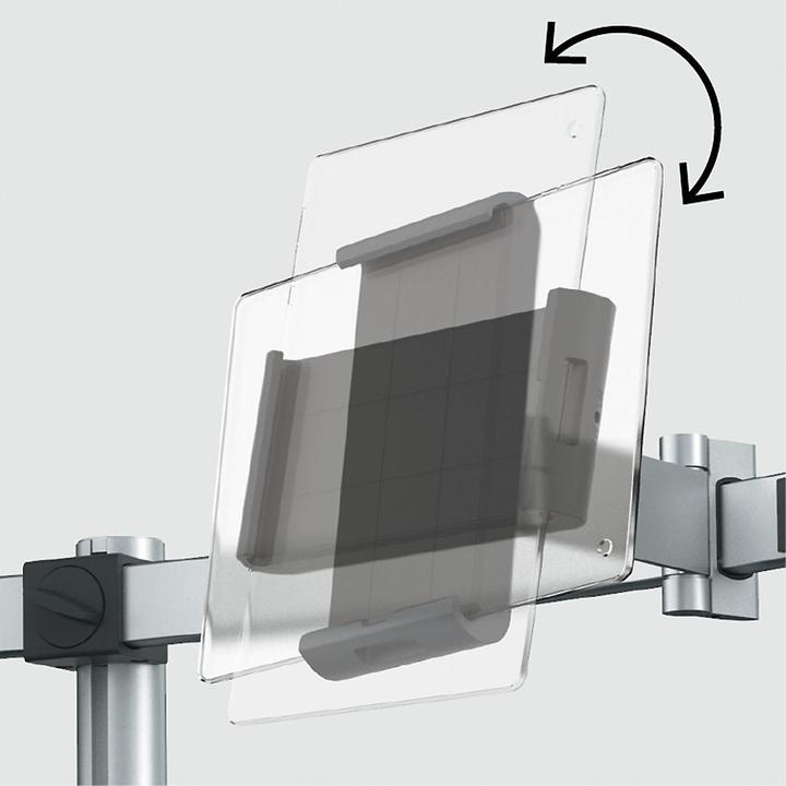 Actual product image Durable Monitor holder for 1 monitor and 1 tablet, HxWxD 445 x 780 x 190 mm (Table, 34.02")