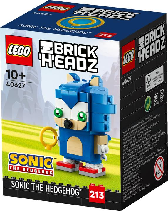 Actual product image LEGO Brickheadz Sonic the Hedgehog (40627, LEGO Brickheadz)