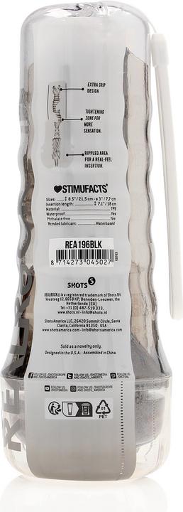 Produktbild RealRock Easy Rider - Pussy Masturbator - Black