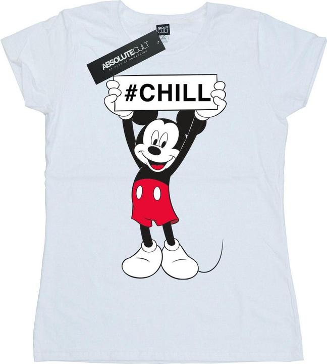 Actual product image Disney Womens/Ladies Mickey Mouse Chill Cotton T-Shirt (XXL)