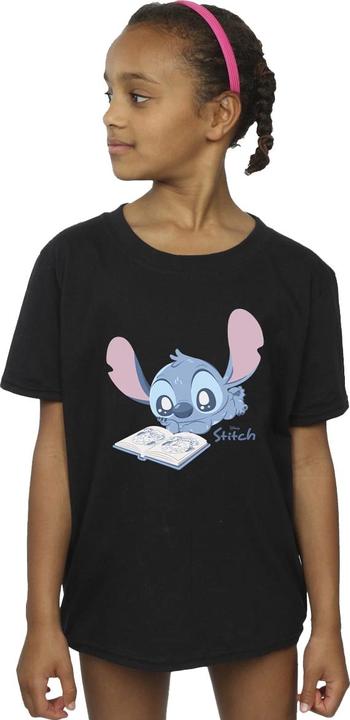 Produktbild Lilo & Stitch Reading Lying Down TShirt Mädchen (104)