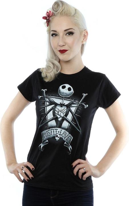 Immagine prodotto Dick Smith Maglietta in cotone Misfit Love Jack Skellington Donna/Ladies (XL)