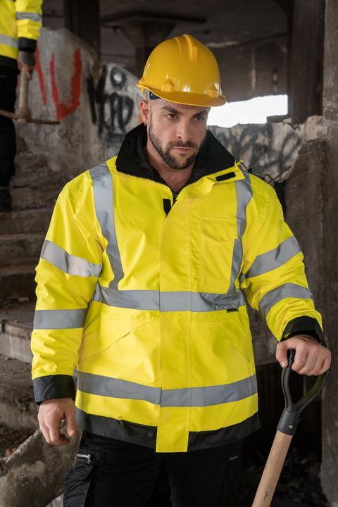 Actual product image Korntex Hi-Vis Premium Rain Jacket (L)