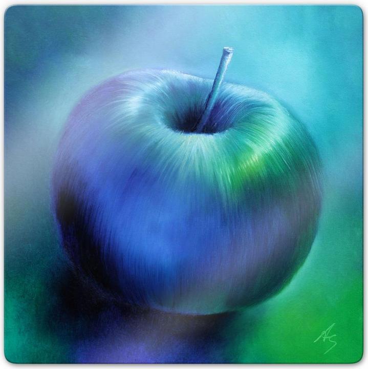 Produktbild Trenddeko Schmucker - Blauer Apfel (30 x 30 cm)