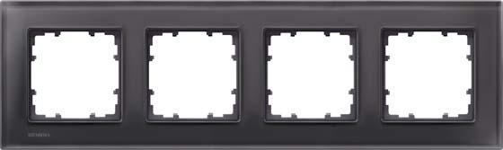 Produktbild Siemens Rahmen 4f sw glz DELTAmiro Glas 5TG1204-2