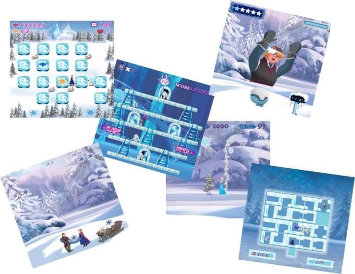 Produktbild Lexibook Disney Frozen Compact Cyber Arcade Spielkonsole Display 2,5 Zoll - 150 Spiele davon 10 Disney Frozen