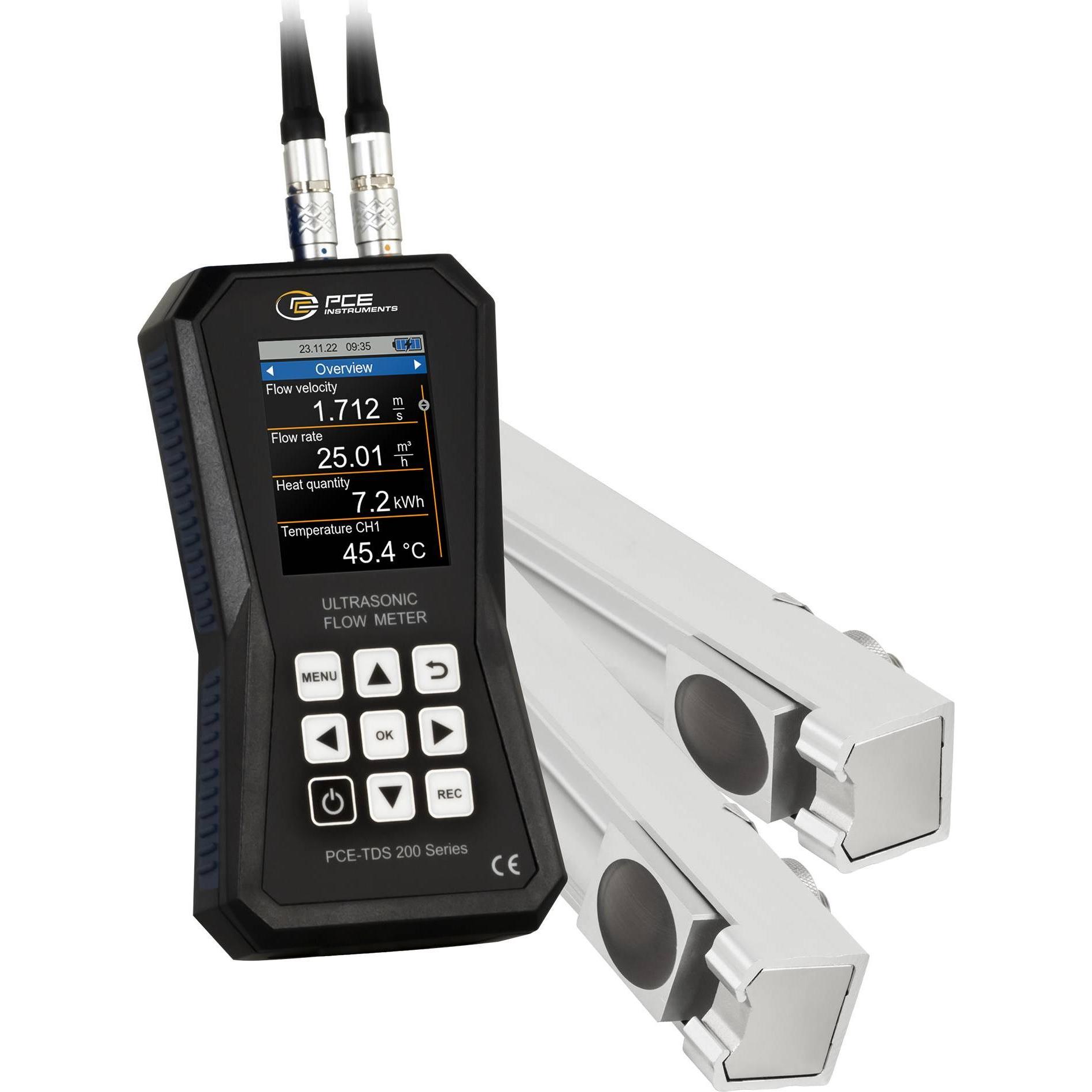 PCE Instruments, Rilevatore, Durchflussmesser + 4 Sens