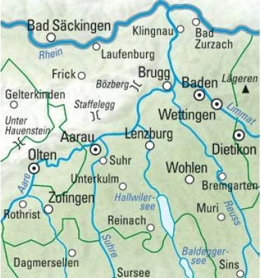 Produktbild Wanderkarte Aargau