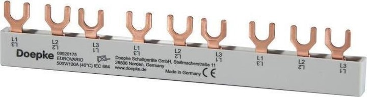 Doepke Stroomrail 3ph. EV-SG3.9.120 Vorkschoen 120A,9 TE EV-SG3.9.120