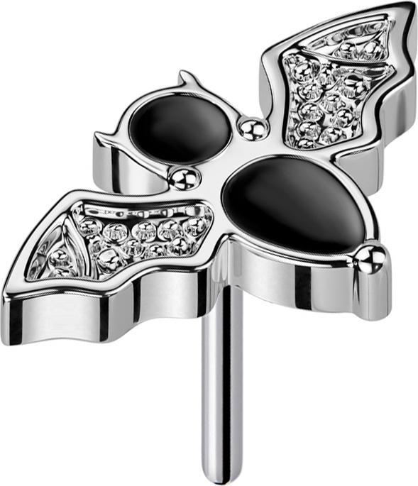 Produktbild Star Piercing Threadless Fledermaus silber (ohne Messing, Titan)