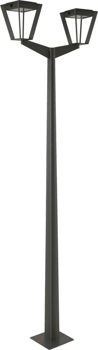 Les Jardins Metro Lampadaire solaire Double sans fil 500 lumens (500 lm)