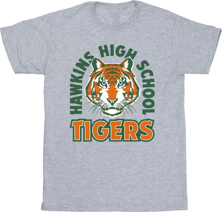 Actual product image Netflix Mens Stranger Things Hawkins Arch Tiger T-Shirt (3XL)