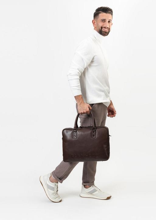 Actual product image Farmhood Memphis briefcase leather 42 cm laptop compartment (16.14")