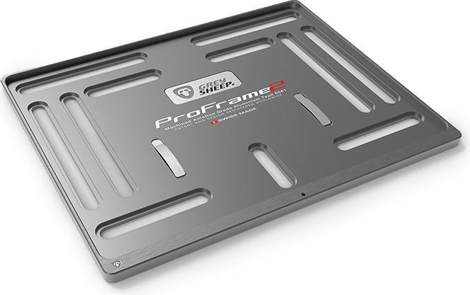 Immagine prodotto Grey Sheep . Kennzeichenhalter ProFrame 2, Shadow Grey, Material (Formato lungo)