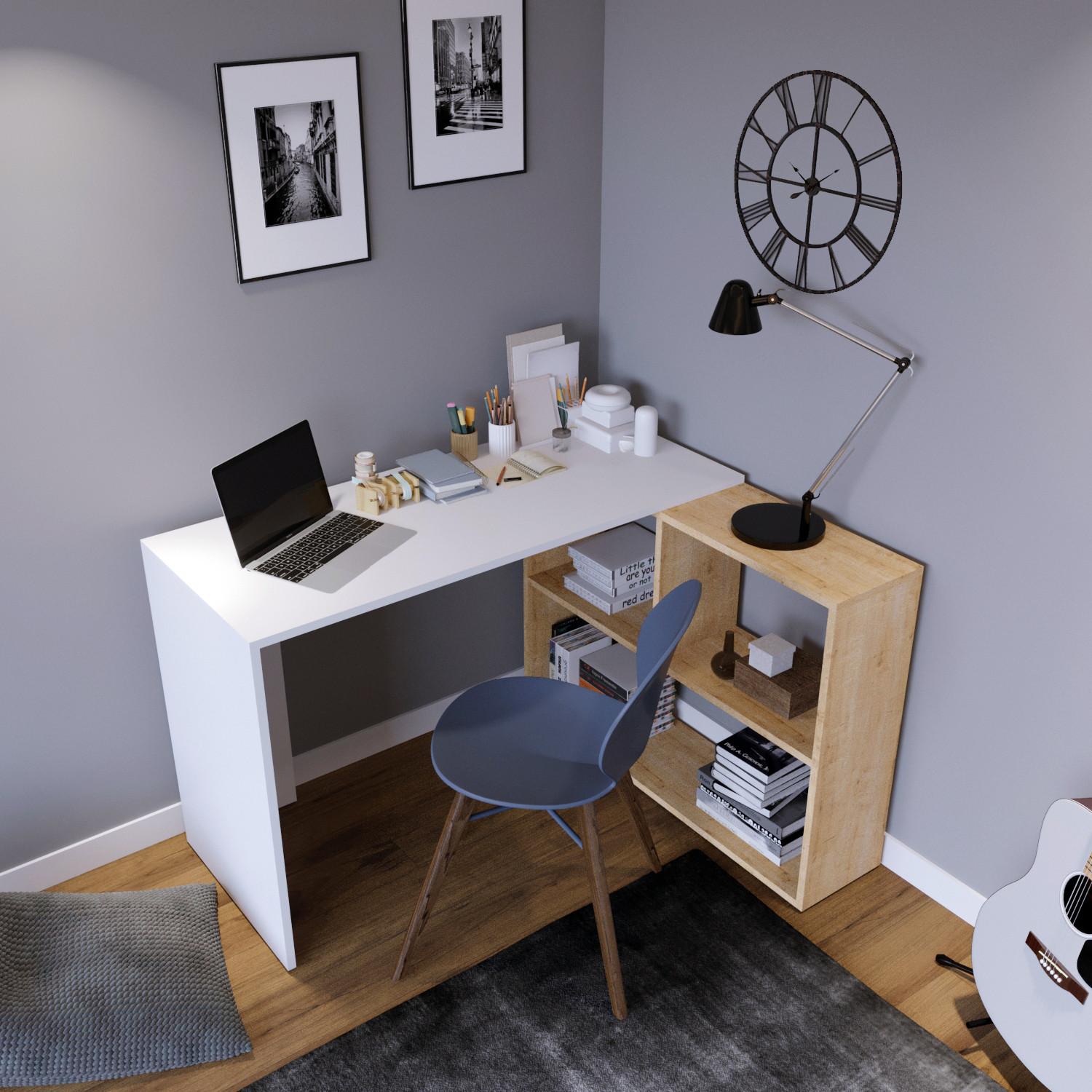 Thumbnail - Kalune Design, Schreibtisch, Nancy (120 x 78 x 50 cm)