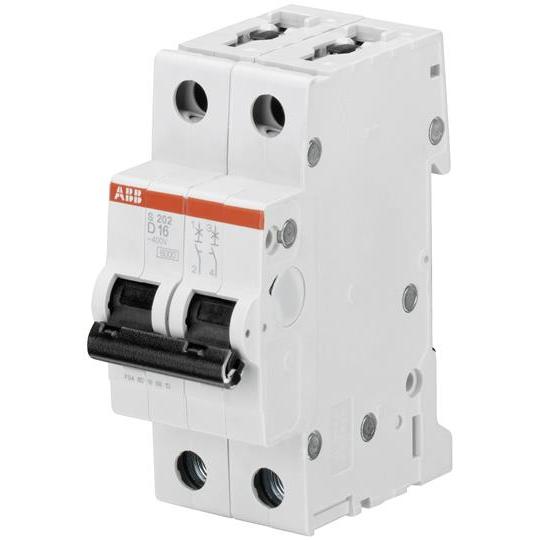 ABB, Schutzschalter, S202-D6 Sicherungsautomat D-Char., 6 kA, 2CDS252001R0061