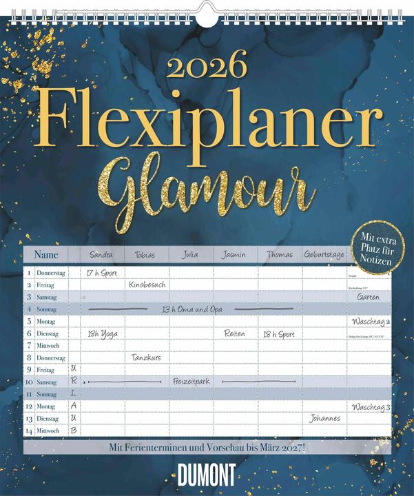 Actual product image Flexiplanner Glamour in 34.5 x 40 format (34.5 x 40 cm)