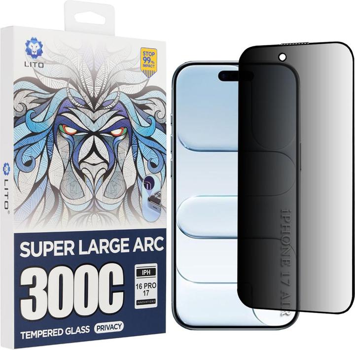 Produktbild Lito - D+ Max Privacy 300C - iPhone 17 Air - Black (Apple iPhone 17)