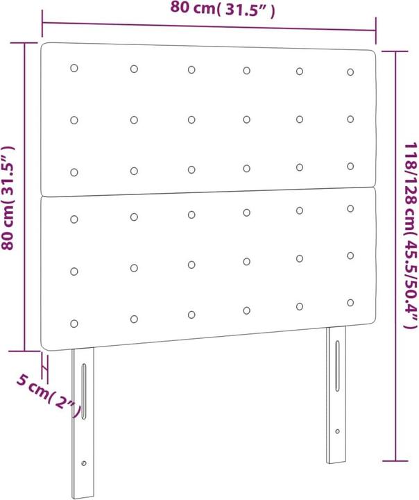Image du produit vidaXL Kendrick (80 x 5 x 128 cm)