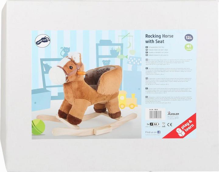 Actual product image small foot Rocking horse with seat