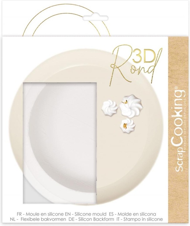 Actual product image ScrapCooking 3D silicone mould round D21cm (21 cm)