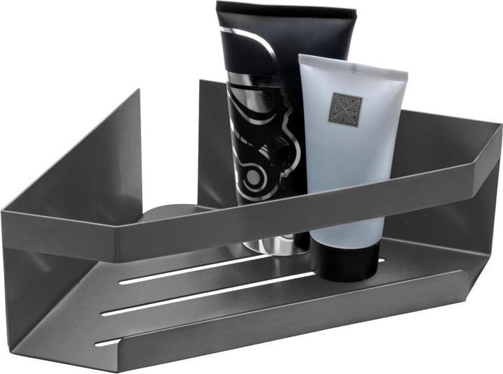 Produktbild Wenko SW Eckablage Meleto grau (28.50 x 18 x 8 cm)