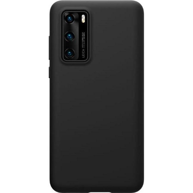 Nillkin Flex Pure Series Silikon Hülle (Huawei P40), Smartphone Hülle, Schwarz
