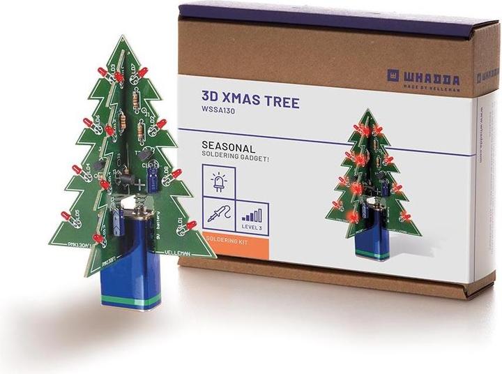 Actual product image Whadda Kit 3D Christmas tree