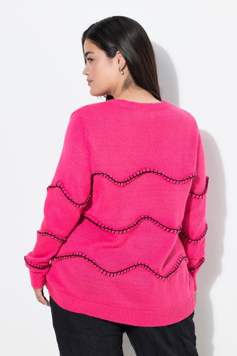 Immagine prodotto Angel of Style Pullover dal taglio dritto con design a onde (50, 52)