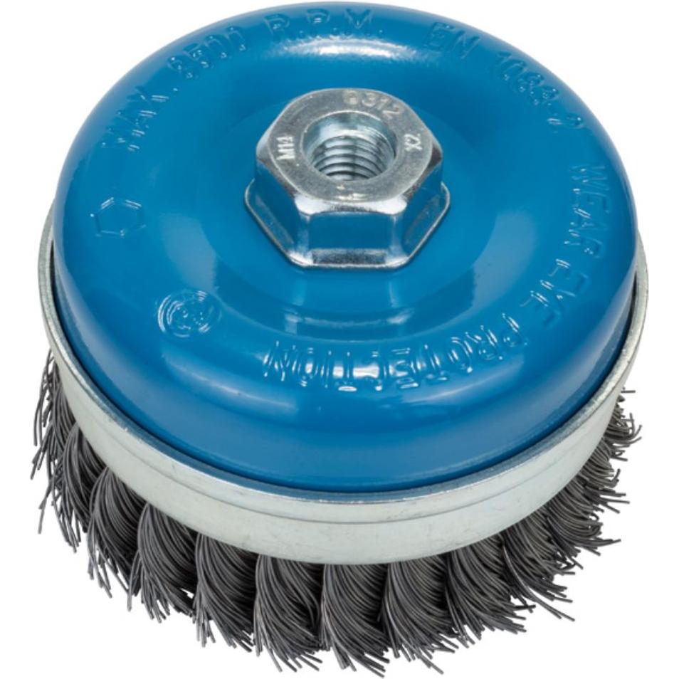 Bosch Professional Zubehör, Schleifmittel, PRO Metal heavy Topfbürste, 100 x 0,5 mm, Gewinde (P100)
