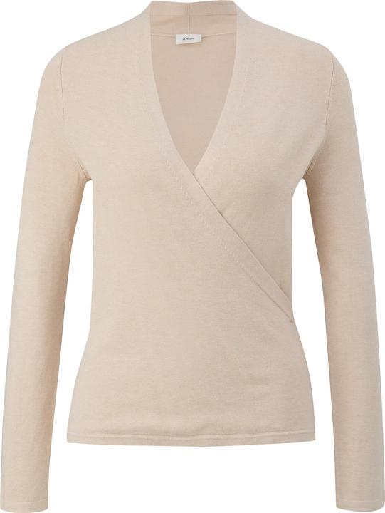 Produktbild S.Oliver Strickpullover Strickpullover in Wickel-Optik (48)