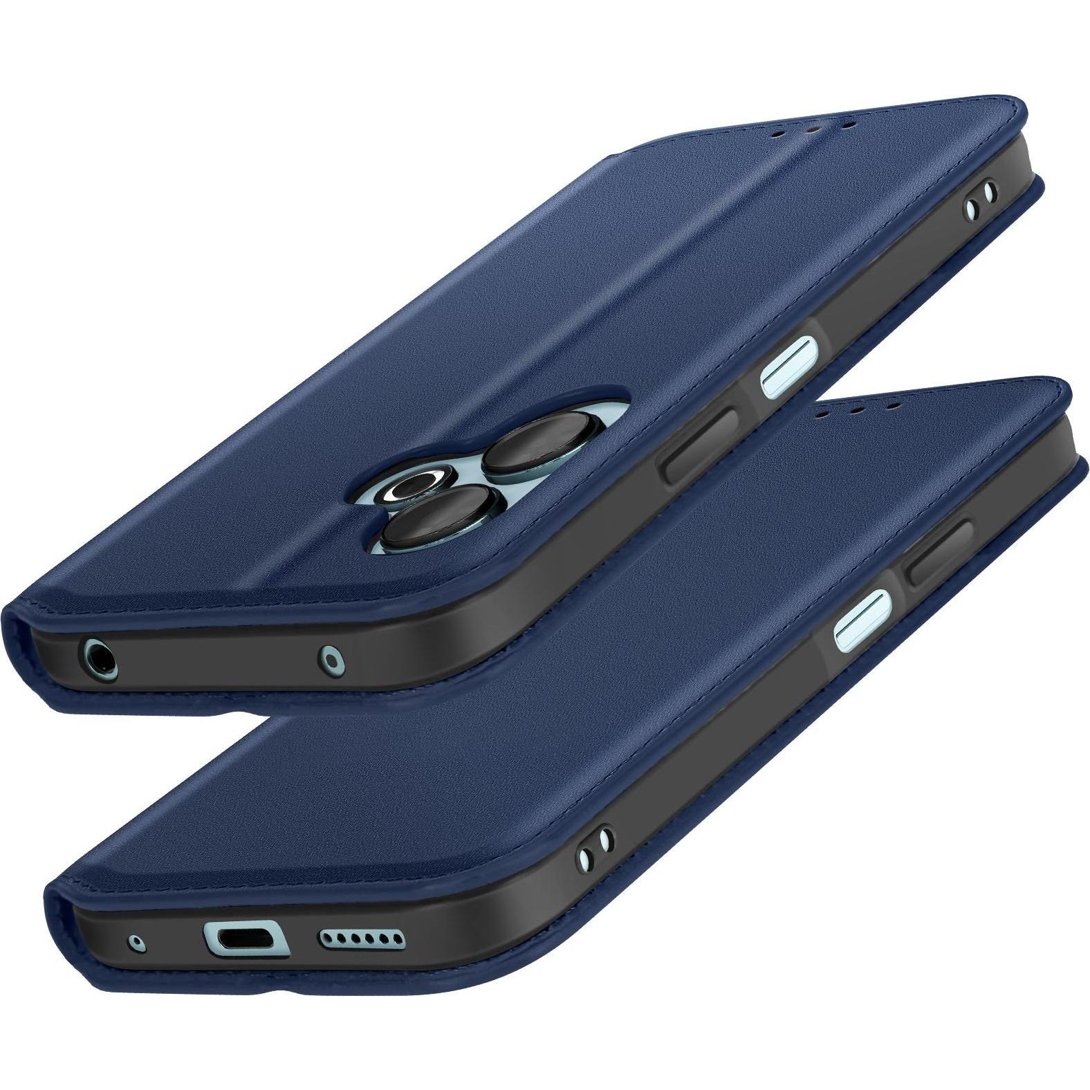Thumbnail - Avizar Klappetui für Redmi 13 4G mit Kartenhalter und Video-Unterstützung (Xiaomi Redmi 13), Smartphone Hülle, Blau